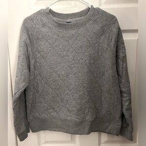 Old Navy Gray Business Casual Crew Neck Sweatshirt